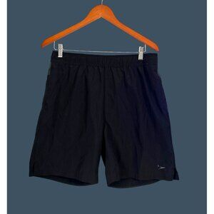 Speedo Mens Swim Trunks Black Quick-Dry Shorts M